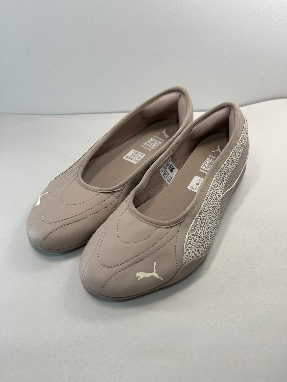 PUMA Womens Catch Soleil Black Ballet Flat Sz 7.5